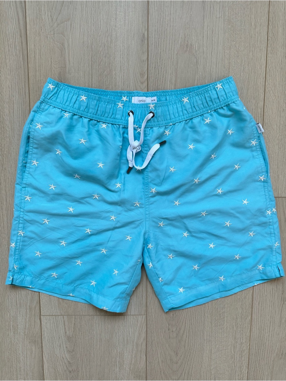 Onia Men's Aqua Starfish Hybrid Shorts